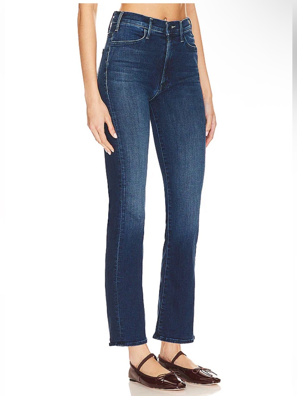 NWOT MOTHER Denim The Hustler Ankle Flare Jeans – Heirloom Blue - Picture 2 of 11